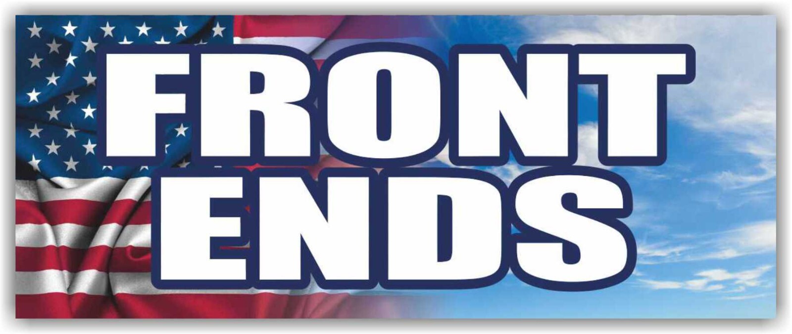 FRONT ENDS Advertising Banner Vinyl Mesh Sign car auto service repair Alignment
