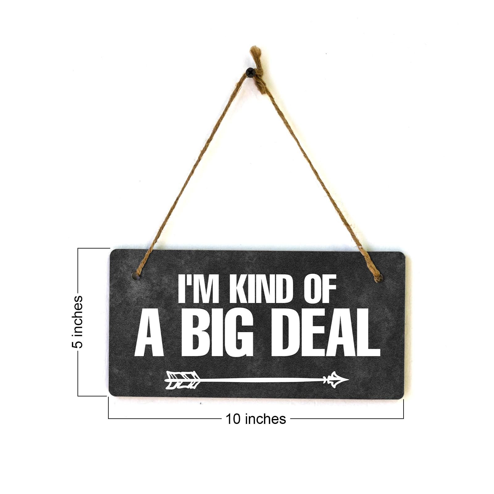 I&rsquo;m Kind Of A Big Deal 5×10 Hanging Plus Wall or Door Sign | Home & Office Decor