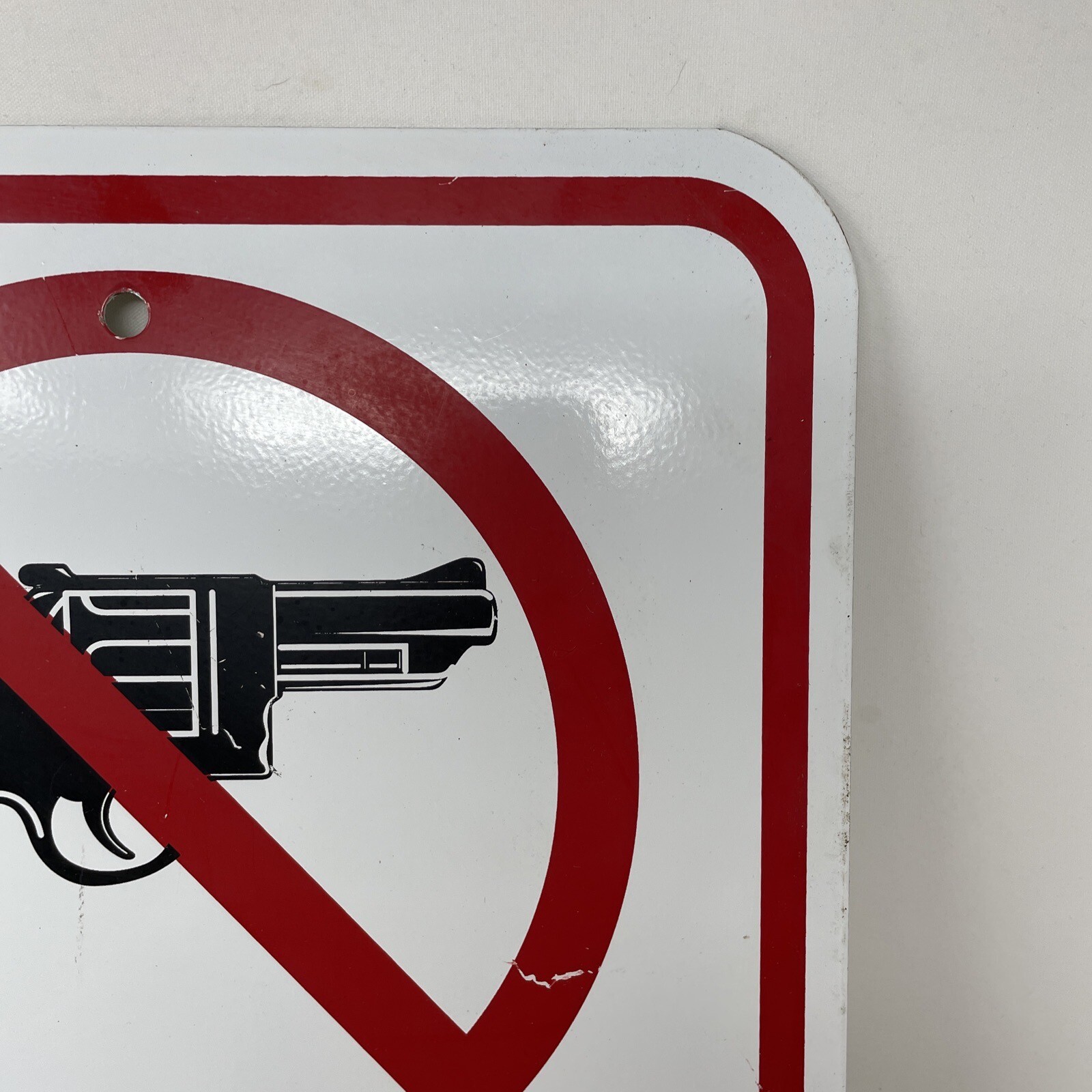No Firearms Allowed On This Property 12X18” Metal Sign-Thick Metal