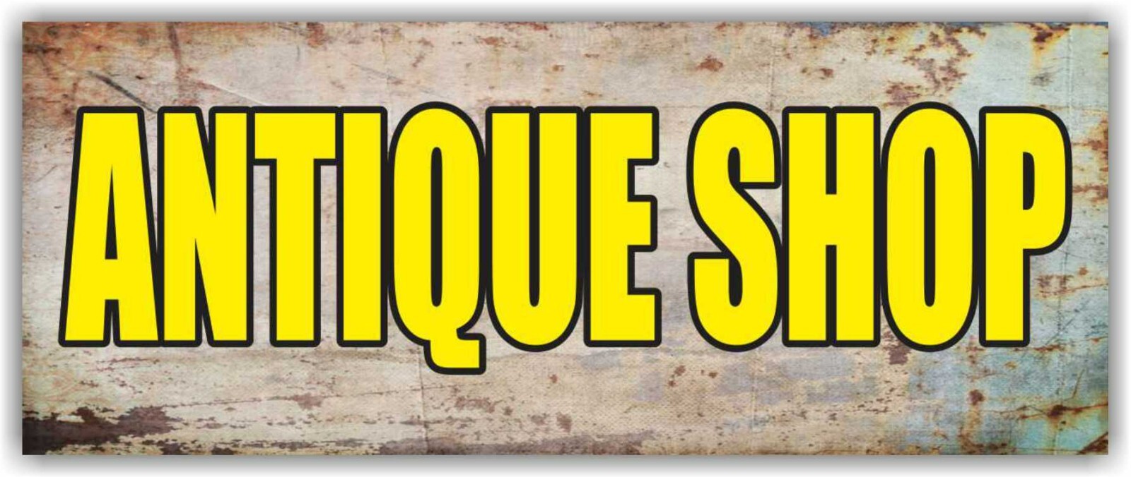 ANTIQUE SHOP Advertising Banner Vinyl Mesh Sign accessories coin collecting mall