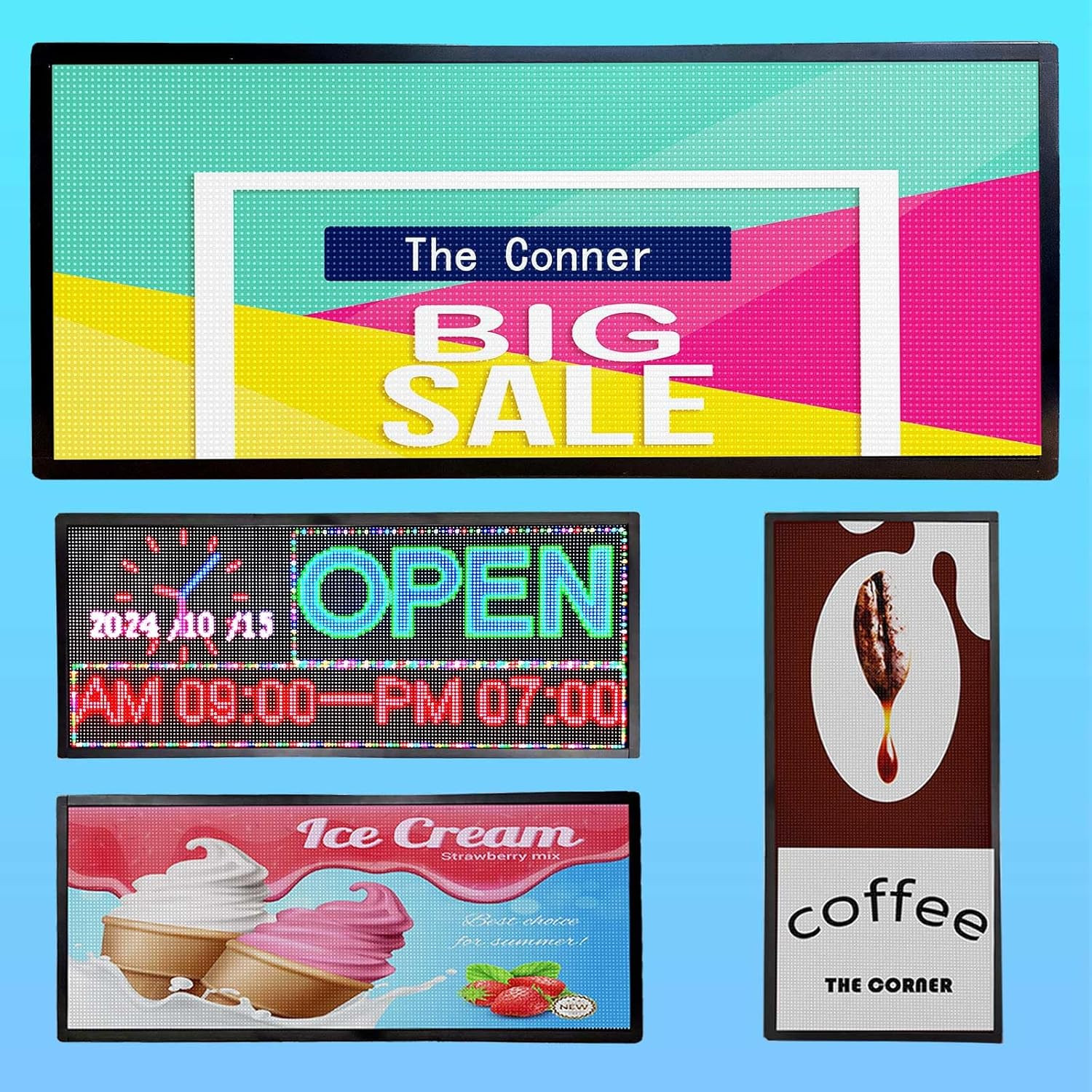 P6 Outdoor Led Signs Scrolling Programmable, Digital Sign Board Waterproof High