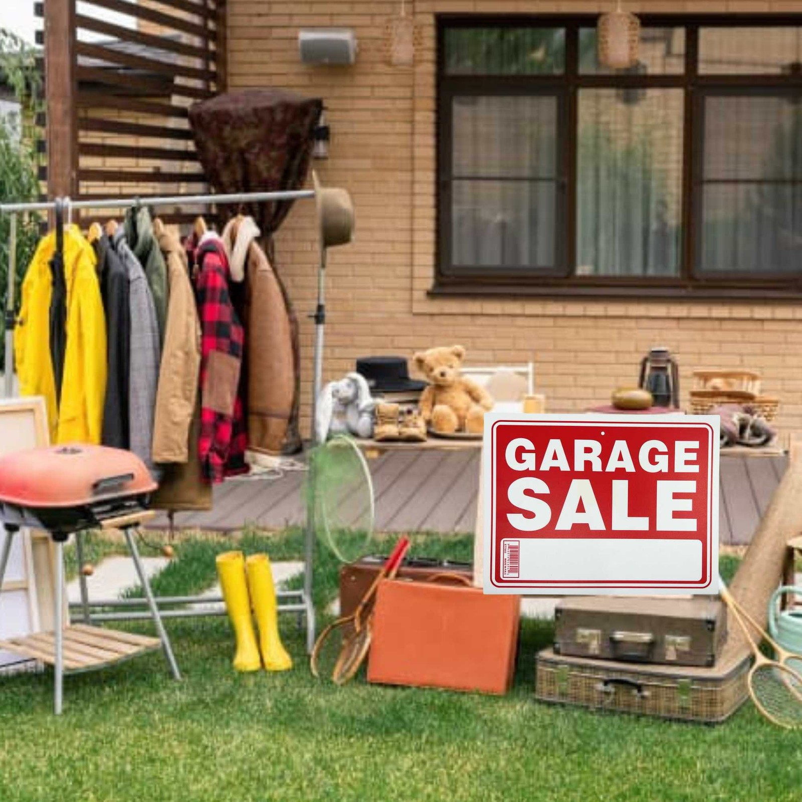 9&Prime;X12&Prime; « GARAGE SALE » Plastic Signage Sign-1 Pack
