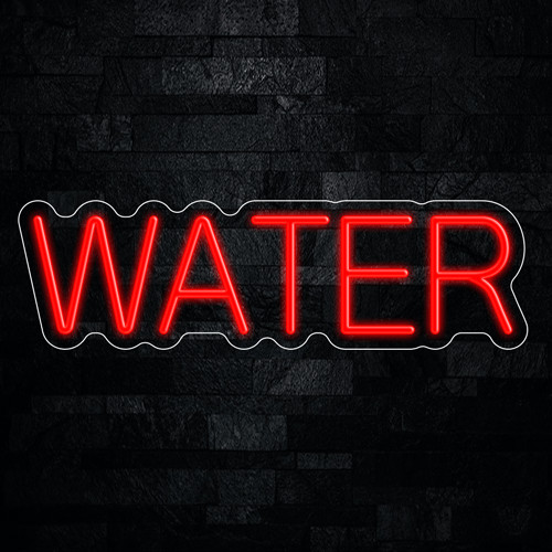 Water LED Neon Sign 24&Prime;L x 7&Prime;H #32856