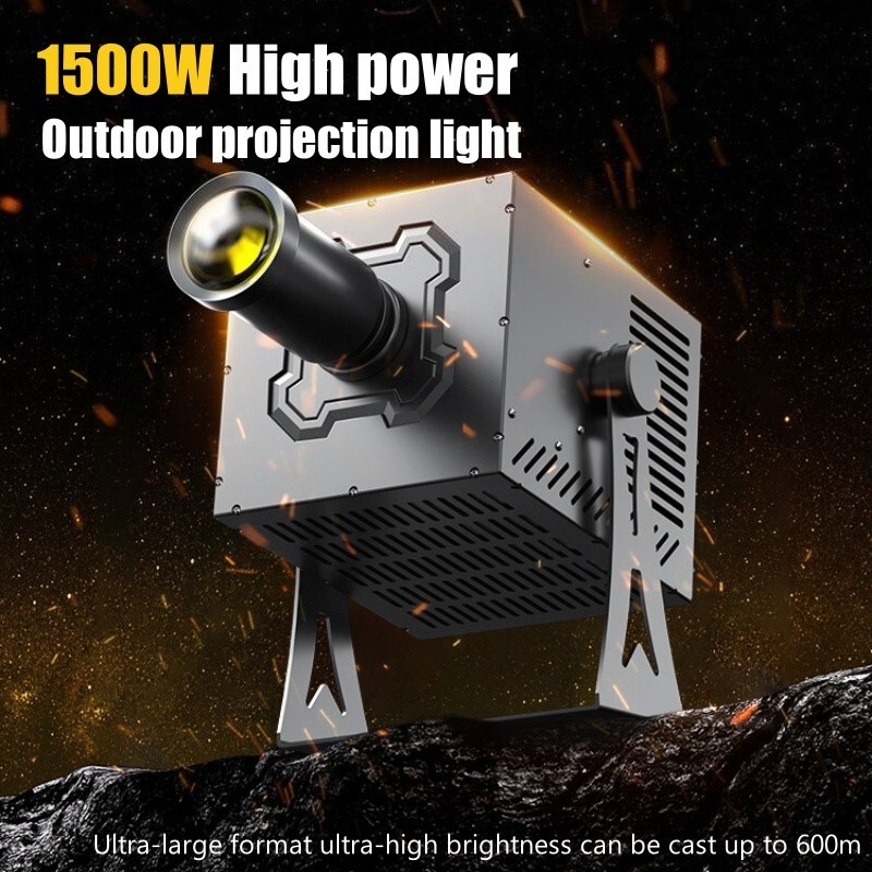 Outdoor 1500W Waterproof Mountable Advertising Logo LED Gobo Projector Custom