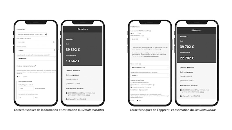 Simulateur cout d'un apprenti